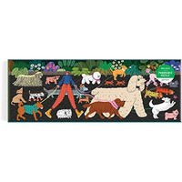 Galison - Dog Walk 1000 Piece Panoramic Puzzle - Jigsaw Puzzle - G245Z