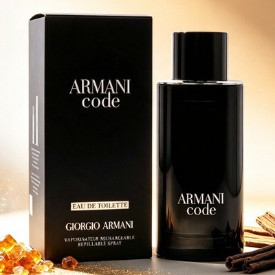 Armani Code (Refillable) by Giorgio Armani Cologne for Men EDT Spray 4.2 oz New