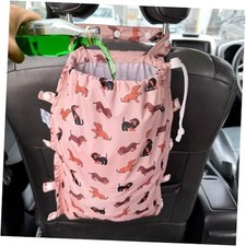 Leak-Proof Waterproof Car Trash Bag Foldable Multipurpose Trash bin Cute Dogs