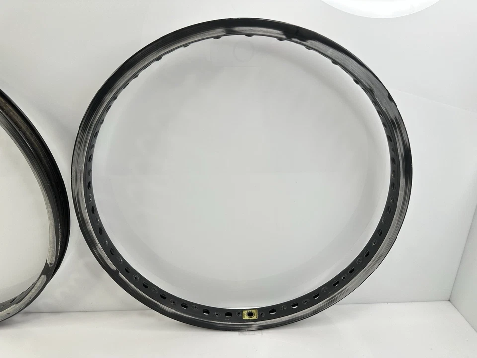 Vintage 1986-88 Mongoose Pro Class Series III BMX Racing Rims Set 36h 20" Black - Image 2 of 4