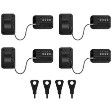 4 Pack Refrigerator Lock, Heavy Duty Refrigerator Door Locks with Password, D...