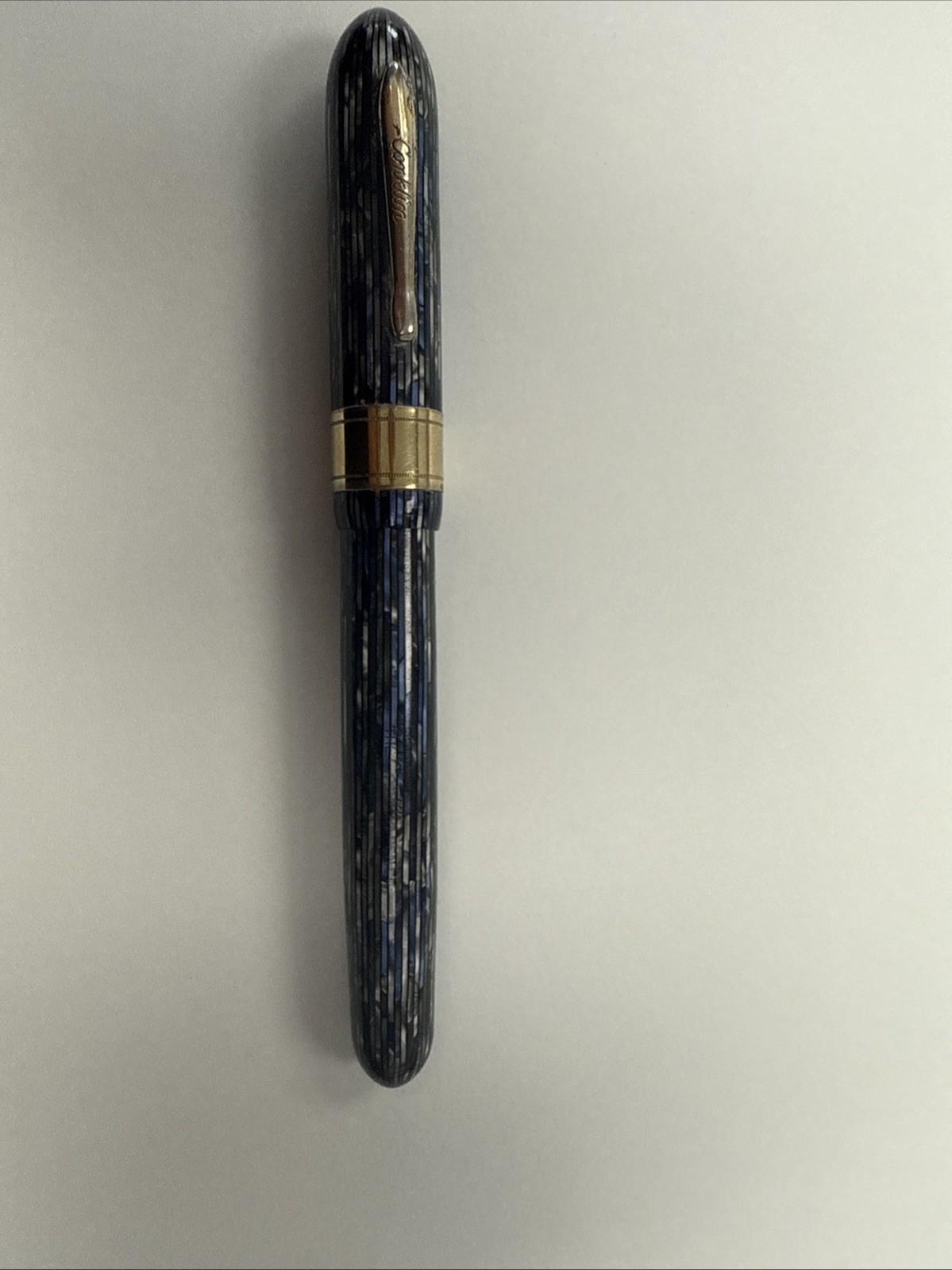 Vintage Opalescent Blue Conklin Fountain Pen