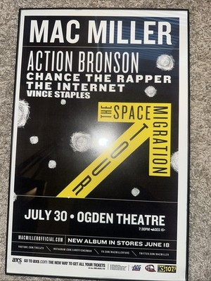 Mac Miller / Action Bronson / Chance The Rapper The Space Migration Tour Poster