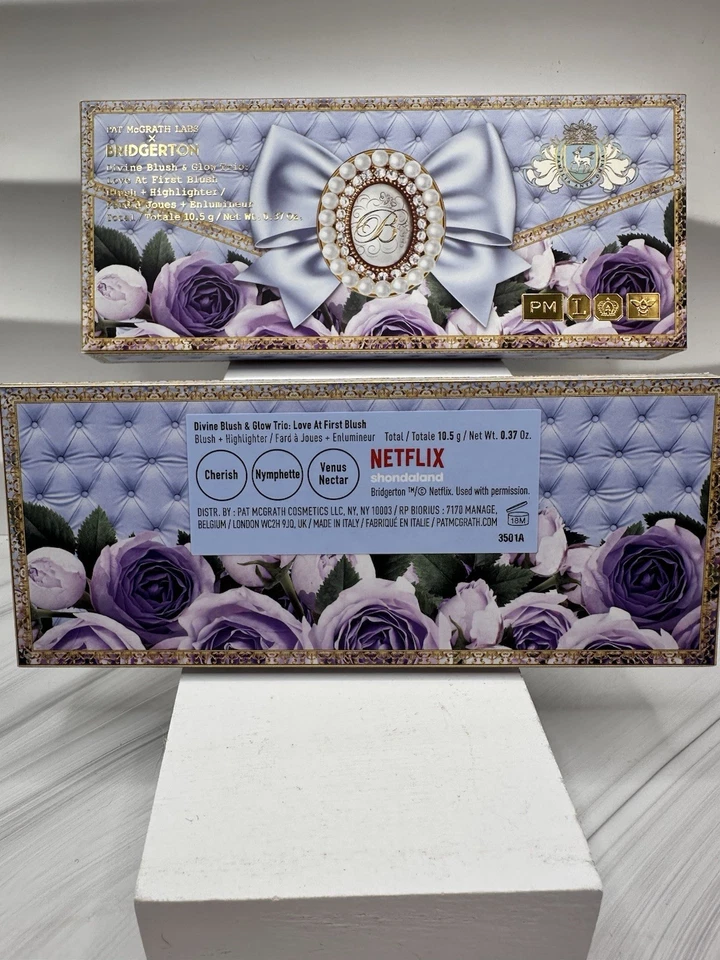 PAT MCGRATH x Bridgerton Divine Blush Glow Trio Love at First Blush Palette NEW - Image 4 of 4