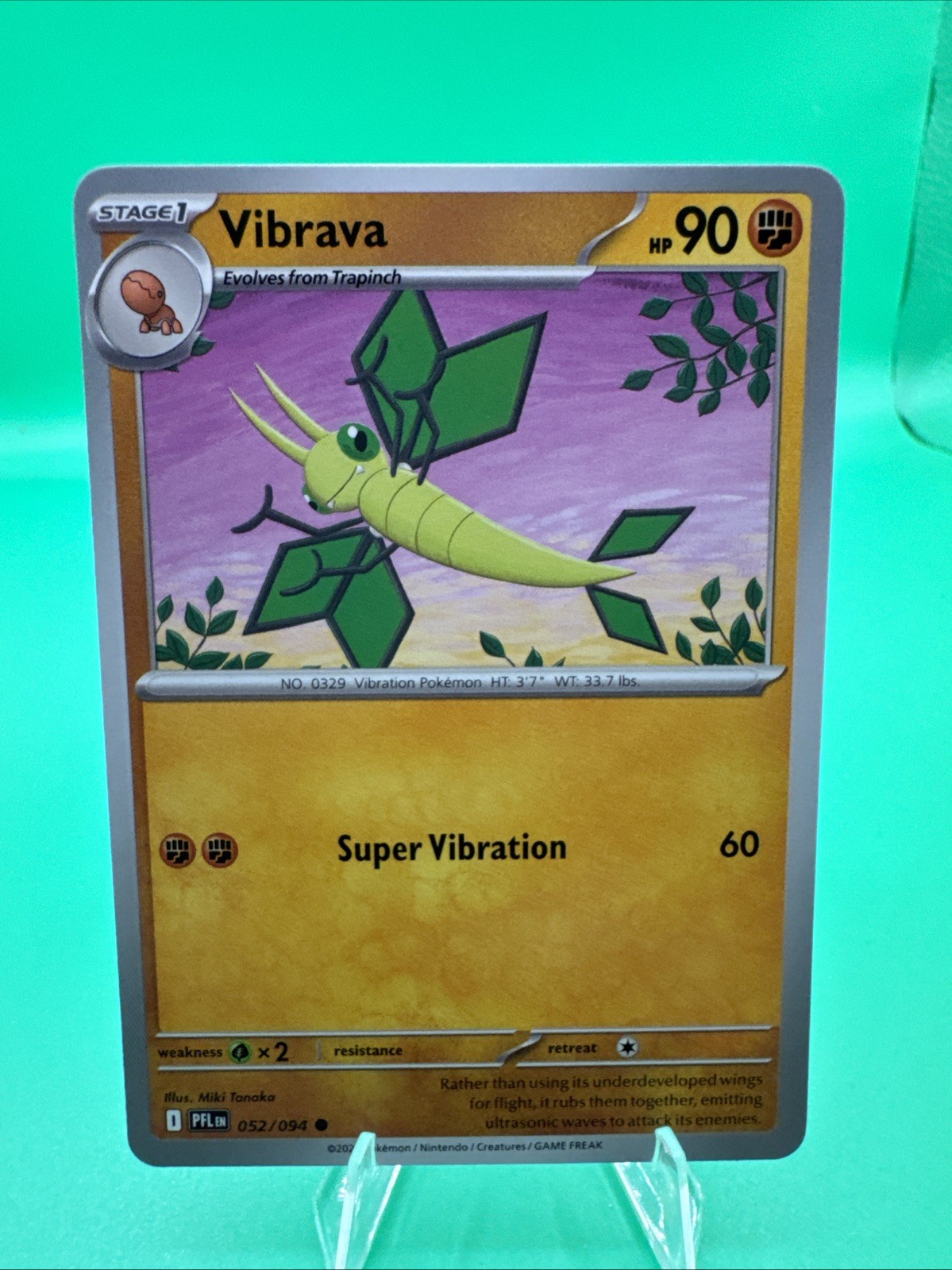 Pokemon TCG - Vibrava - 052/094 - ME02: Phantasmal Flames (PFL) M/NM Regular