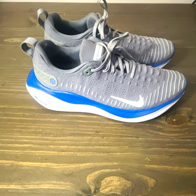 Nike React Infinity Run Men s Gray/Blue/White Low Top Lace-Up Running Sneaker