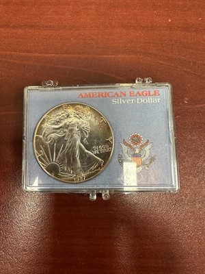 American Eagle Silver Coin 1987年 1987 American Silver Eagle .999 Fine Silver Dollar Uncirculated US
