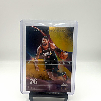 Topps Chrome 2026 Activators Paul George AC-18 Philadelphia 76ers 13/50