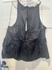 Wild Fable Black Tie Front Cami Top Adjustable Straps Smocked Back Medium NWT