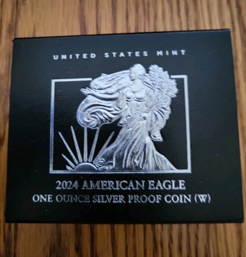 2024 W PROOF SILVER EAGLE IN ORIGINAL MINT BOX W/ COA 24EA Free Shipping