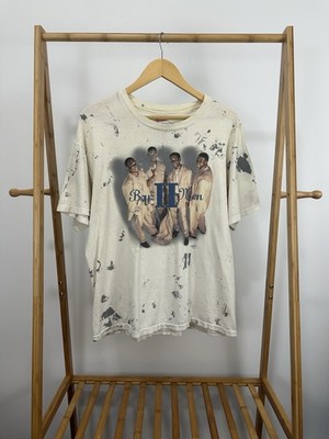 VTG Boyz 2 Men 90s All Around The World Tour Paint Splatter Worn T-Shirt XL