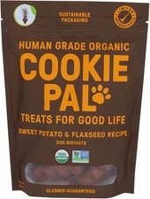 Cookie Pal Organic Sweet Potato Flaxseed Dog Treats, 10 OZ