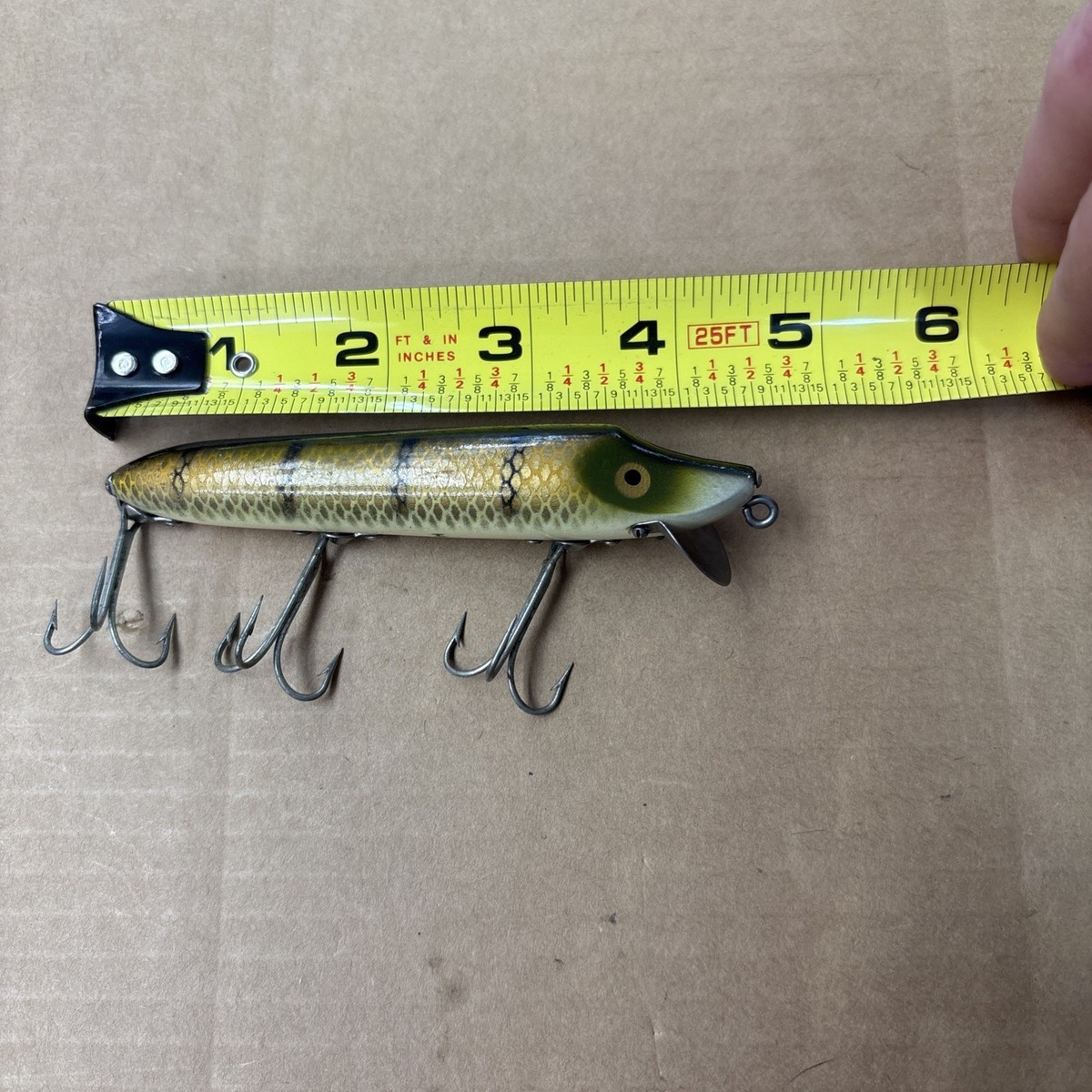 Vintage Heddon Vamp Wooden Fishing Lure | eBay