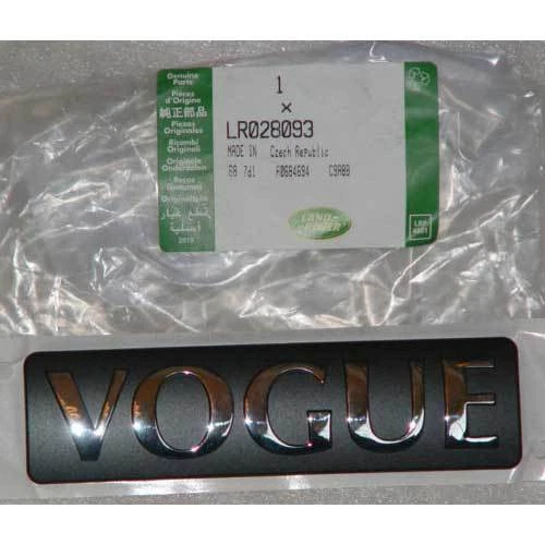 LAND ROVER RANGE VOGUE REAR TAIL GATE STICKER DECAL EMBLEM BADGE LR028093 OEM - Image 2 of 3