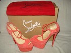 AUTH NEW WOMEN LOUBOUTIN TALITHA 150 POPPY ORANGE PLATFORM PUMPS/HEELS US 6.5 — photo 5