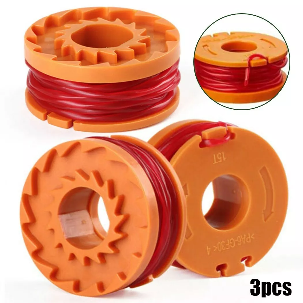 3 X Spool Trimmer Line For Argos McGregor 18v MCT2X1825 CLGT18LG