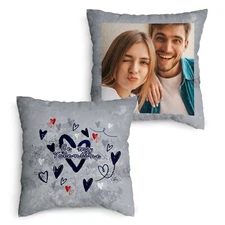 Personalised Photo Cushion - Valentines Day Gift - Be My Valentine Photo Gift