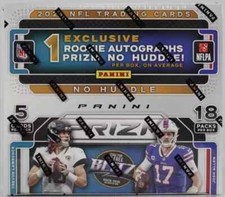 New Factory Sealed 2021 Prizm No Huddle Football Hobby Box 