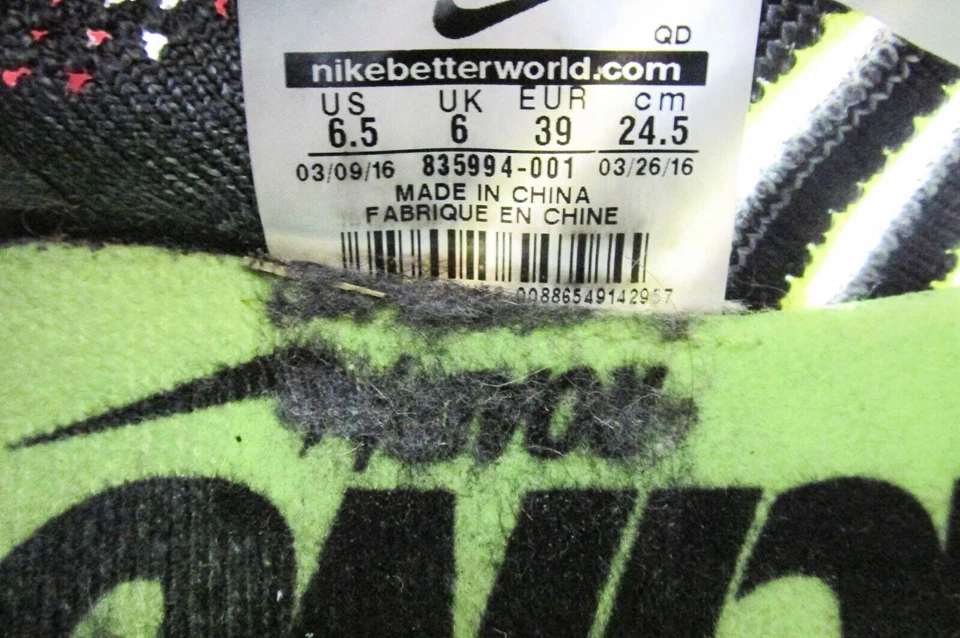 Nike Hombres Zapato Zoom Flyknit Streak Talla 6.5M Tenis Atléticos para Correr Usados xq Foto 3 de 4