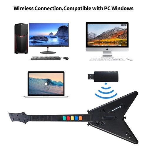 Latest Wireless Gaming Guitar Controller for PS4, PS3, and PC, Fortnite Festival - Picture 5 of 9