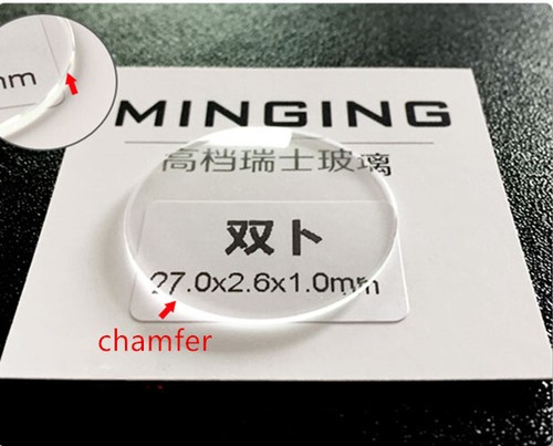 30mm-38mm Double Domed Mineral Watch Crystal Diameter Concave Glass Watch Part - Picture 22 of 33
