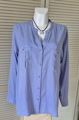 Bluse von OPUS, Gr. 40 Hellblau, Neuwertig mit Etikett, 100% Lyocell