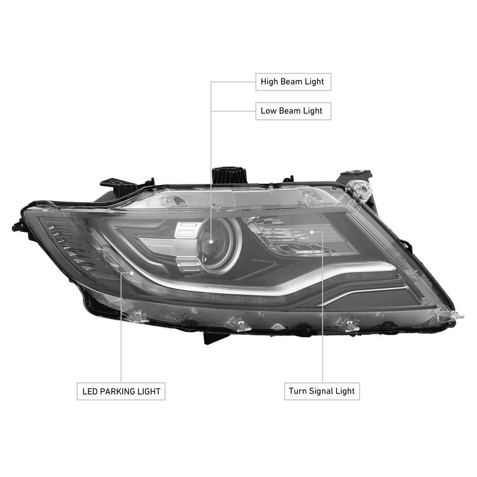 For 2016-2018 LINCOLN MKX Xenon/HID Headlight RH Right Passenger Side Headlamp Foto 4 de 4