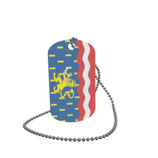 Dog Tag Flag Bunting Haute Saone Department Dog Tag Aluminium 30 x 50mm