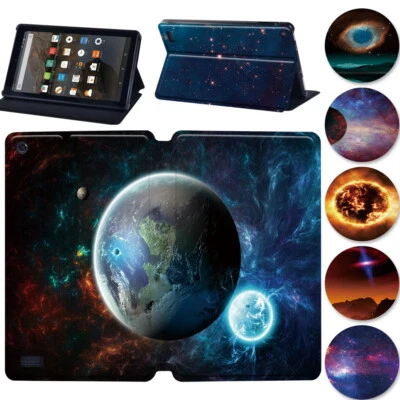 Leather Cover Magnetic Smart Tablet Case for AMAZON Kindle Fire HD 10, HD 8", 7"