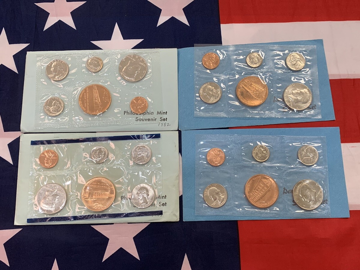 1982 - 1983 P & D Official US Mint Souvenir Sets. See description