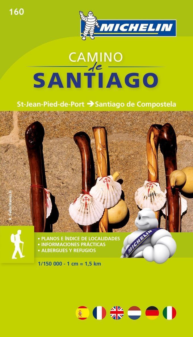 Thumbnail - Camino De Santiago - Zoom Map 160 | Buch | 9782067148055