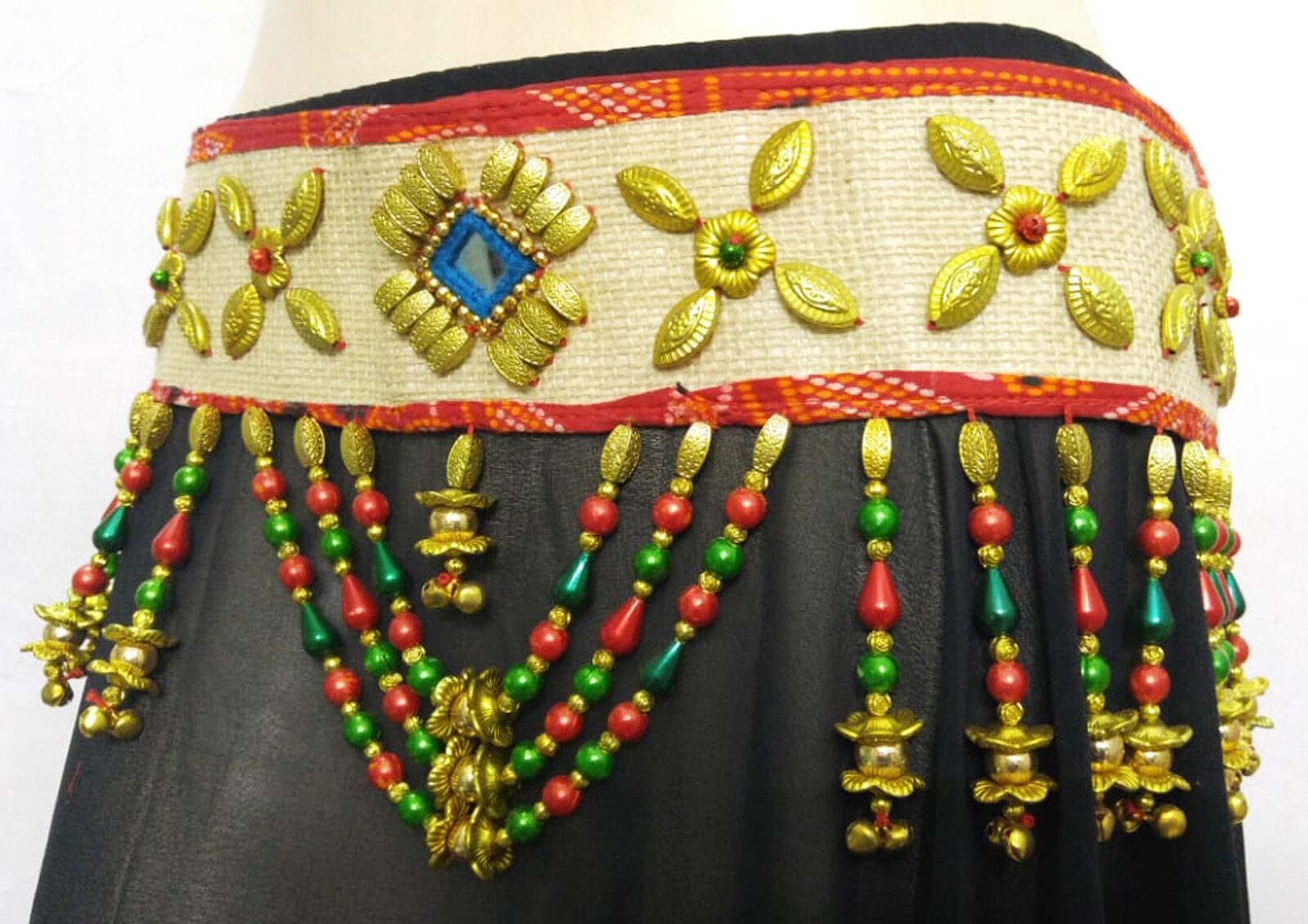 Handcrafted Beaded Belt Belly Dance Costume Jewelry T… Gem