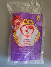 McDonald  s Ty Teenie Beanie Babies 1998 6 Happy New in package  fast shipping