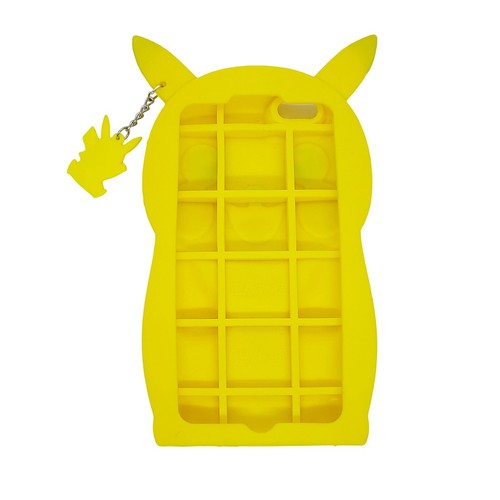 Pikachu Phone Case for 6 PLUS / 6S PLUS Silicone Pokemon 7×4 Keychain Kawaii - Picture 2 of 2