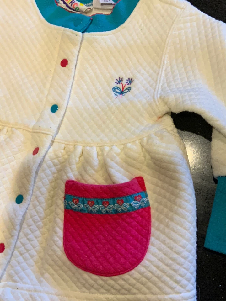 Conjunto Camisa/Pantalones Circo Manga Larga Conjunto Niño Pequeño 4T Blanco Rosa Azul Acolchado Foto 2 de 4