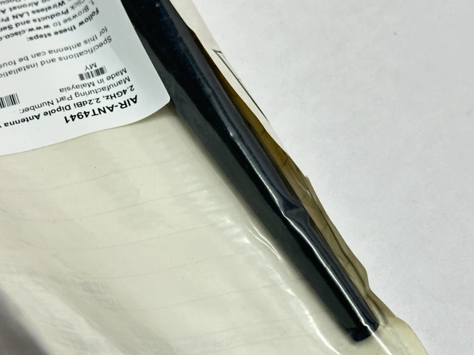 Cisco 74-1864-01 Dipole Antenna 2.4GHz 2.2dBi w/ RP-TNC AIR-ANT4941 LOT OF 2 - Image 4 of 4