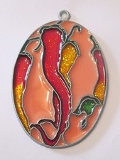 CHILI PEPPER SUNCATCHERS KITCHEN FOOD RELATED SUNCATCHERS