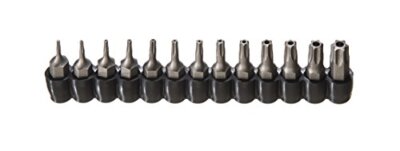 13PCs 6-Point Security Star Bit Socket Torx Set Tamper Proof w/ Storage Holder