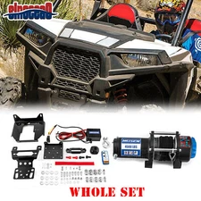 4500lb Electric Winch Mount Kit For Polaris RZR 4 900/S 1000/XP 1000/XP Turbo