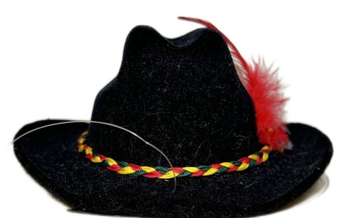 Cappello Rodeo Dept 56 Feltro Nero Western Cowboy Decorazione Natalizia in Scatola - Foto 4 di 6