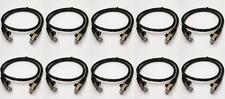 10x 2Ft CAT6 SSTP Double Shielded Gigabit Ethernet RJ45 Patch Cable Lot Black