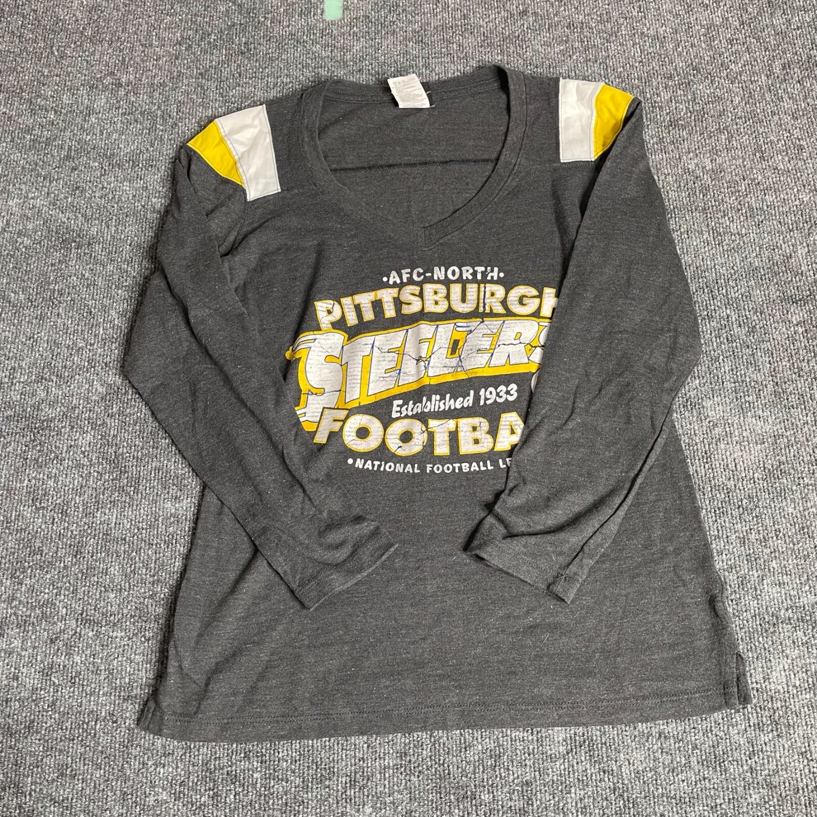 Vintage Pittsburgh Steelers NFL Team Apparel Medium 10/12 Women's T-Shirt
