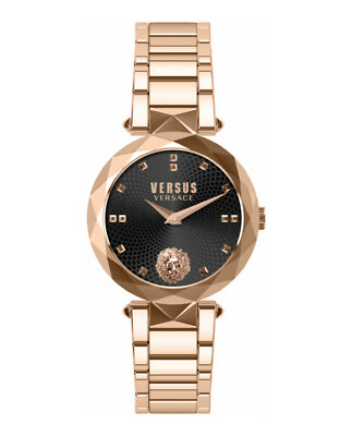 Versus Versace Womens Covent Garden Rose Gold 36mm Bracelet Fashion Watch