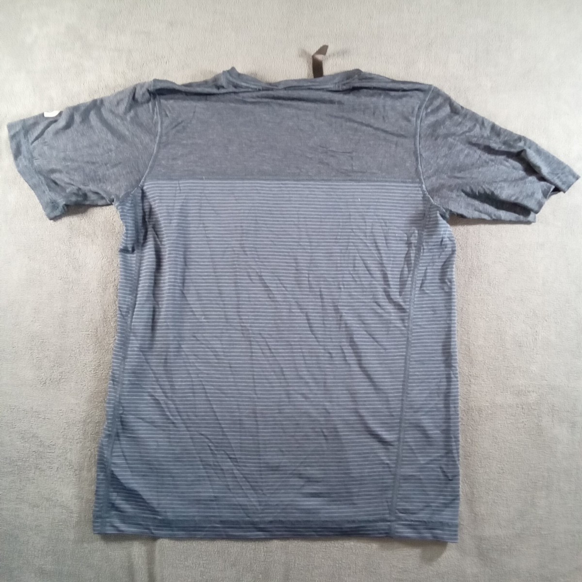 ★THE NORTH FACE★ Duro Stripe Short Sleeve T-ShirtDARK NAVY The North Face Shirt Mens Small Navy Blue Striped Short