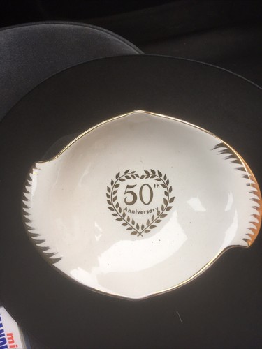Royal winton grimwades England dish, Royal 50th anniversary,gold trimmed dish - Picture 2 of 4