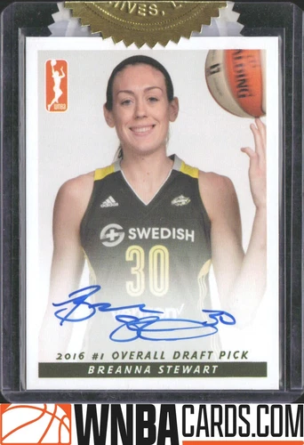 2016 Rittenhouse WNBA Breanna Stewart Rookie Auto Jersey Pose SEALED RARE