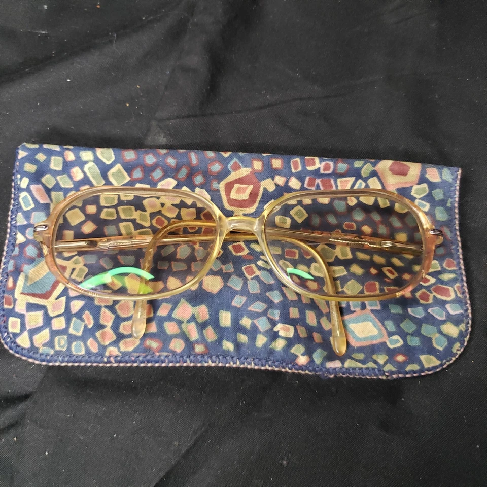 Monturas de anteojos Granny Core de plástico cobre naranja vintage de los 90 para mujer Foto 2 de 4