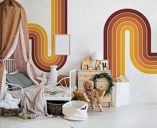 Colorful Fountain Rainbow Wall Decals, Stickers, Mural, Wall Art Decoration 680 - Picture 2 of 5