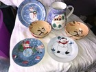 Snowman dishes bowls plates jug (smd6) — photo 1