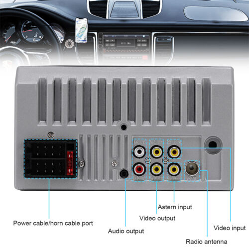7" Car Stereo Radio For Apple/Android Bluetooth Player Touch Screen Double 2Din - Picture 13 of 16